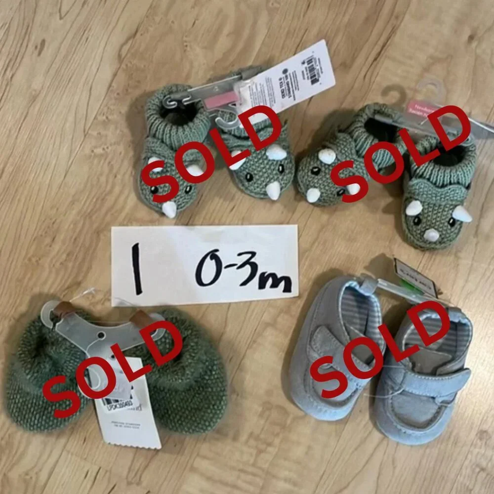 NWT $5 ea INFANT BOYS SHOES AVAILABLE, NOT LISTED IN CLOSET
